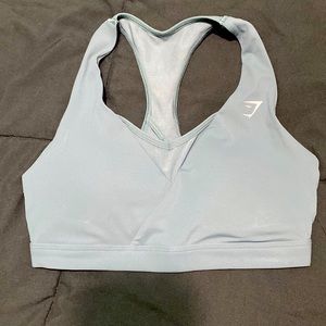 Gymshark crossover sports bra - thunder blue